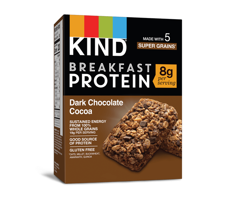 Dark Chocolate Cocoa Protein Breakfast Bars